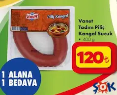VANET TADIM PİLİÇ KANGAL SUCUK 400 G